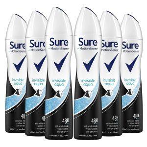 Sure Invisible Aqua AntiPerspirant Deodorant Spray