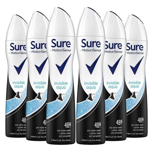 Sure Invisible Aqua Antiperspirant Deodorant Spray - Asset Pharmacy