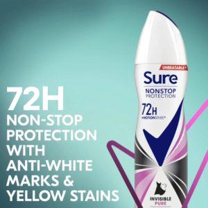 Sure Invisible Pure Antiperspirant Deodorant Spray