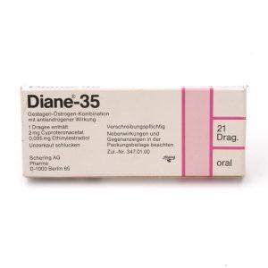 Diane 35 - Cyproterone Ethinylestradiol Tablets, 21 Tablets