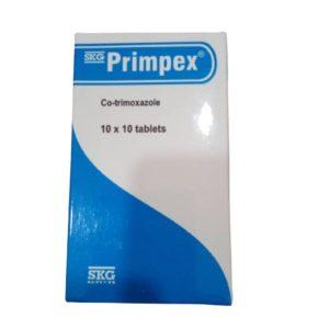 Primpex Tablets - Co-trimoxazole 80mg/400mg, 10 Tablets