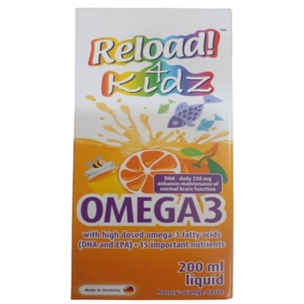 Reload 4 Kidz Omega 3 Liquid, 200ml