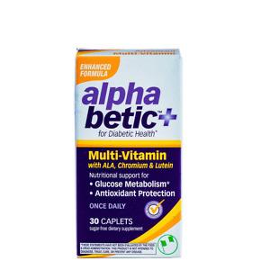 Alpha Betic+ For Diabetic Health Multivitamin 30 Caplets for blood sugar support and diabetic wellness in Nigeria pharmacy