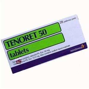Tenoret 50 Tablets – 28-Tablet Blister Pack | Atenolol and Chlorthalidone for Hypertension & Heart Health | Available at Asset Pharmacy Nigeria