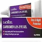 Lacrigel Carbomer 0.2% Eye Gel, 10g tube – long-lasting lubricant eye gel for dry eyes and irritation relief, available online at Asset Pharmacy Lagos.