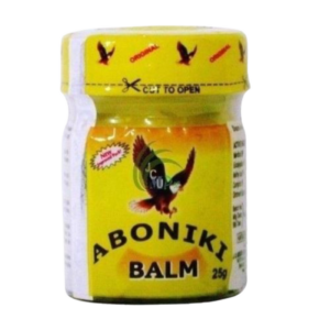 Aboniki Balm 25g for headache cold relief and body pain support in Nigeria pharmacy