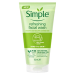 Simple Refreshing Facial Wash 150ml for sensitive skin cleansing and daily face care in Nigeria pharmacy