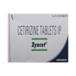 Zyncet Cetirizine 10mg allergy relief tablets for sneezing and runny nose in Nigeria pharmacy