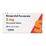 Bisoprolol Fumarate 5mg Tablets, 28-tablet pack for the treatment of high blood pressure, angina, chronic heart failure and irregular heart rhythms. Prescription beta-blocker medication in manufacturer packaging, available from Asset Pharmacy, a trusted PCN-registered pharmacy in Nigeria with pharmacist review included.