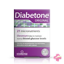 Diabetone Capsules 30 Capsules advanced multivitamin and mineral food supplement specially formulated for people with diabetes to support nutritional balance energy metabolism immune function heart health and overall wellbeing, original Diabetone Capsules available from Asset Pharmacy