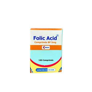 Emzor Folic Acid 5mg Tablets 100 Tablets folic acid supplement formulated to support normal red blood cell formation DNA synthesis maternal tissue growth during pregnancy healthy cell division and overall wellbeing, original Emzor Folic Acid 5mg Tablets available from Asset Pharmacy